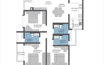 3 BHK Apartment at Bren Aspera, Bidare Agraha – for Sale