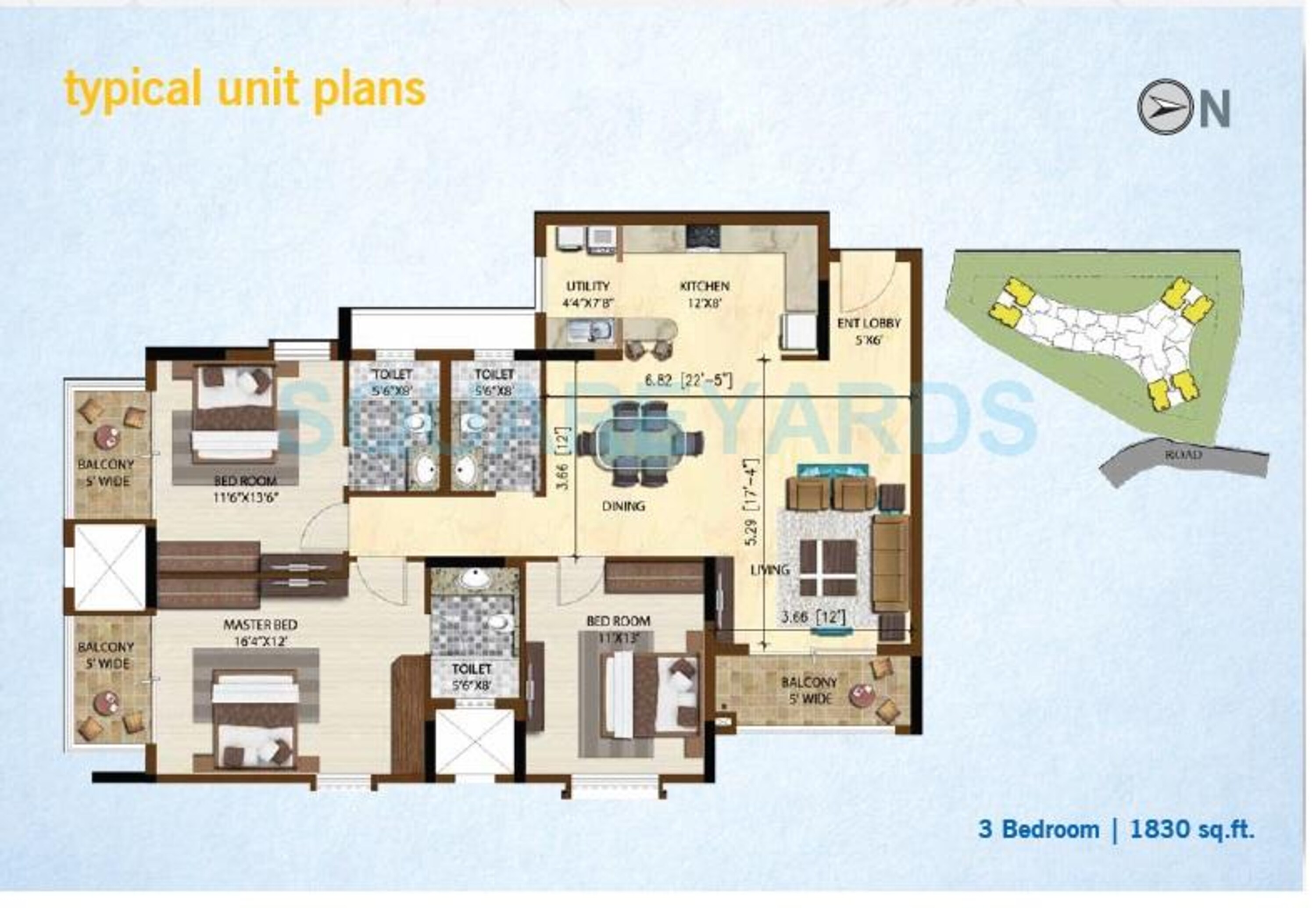 brigade altamont apartment 3bhk 1830sqft1