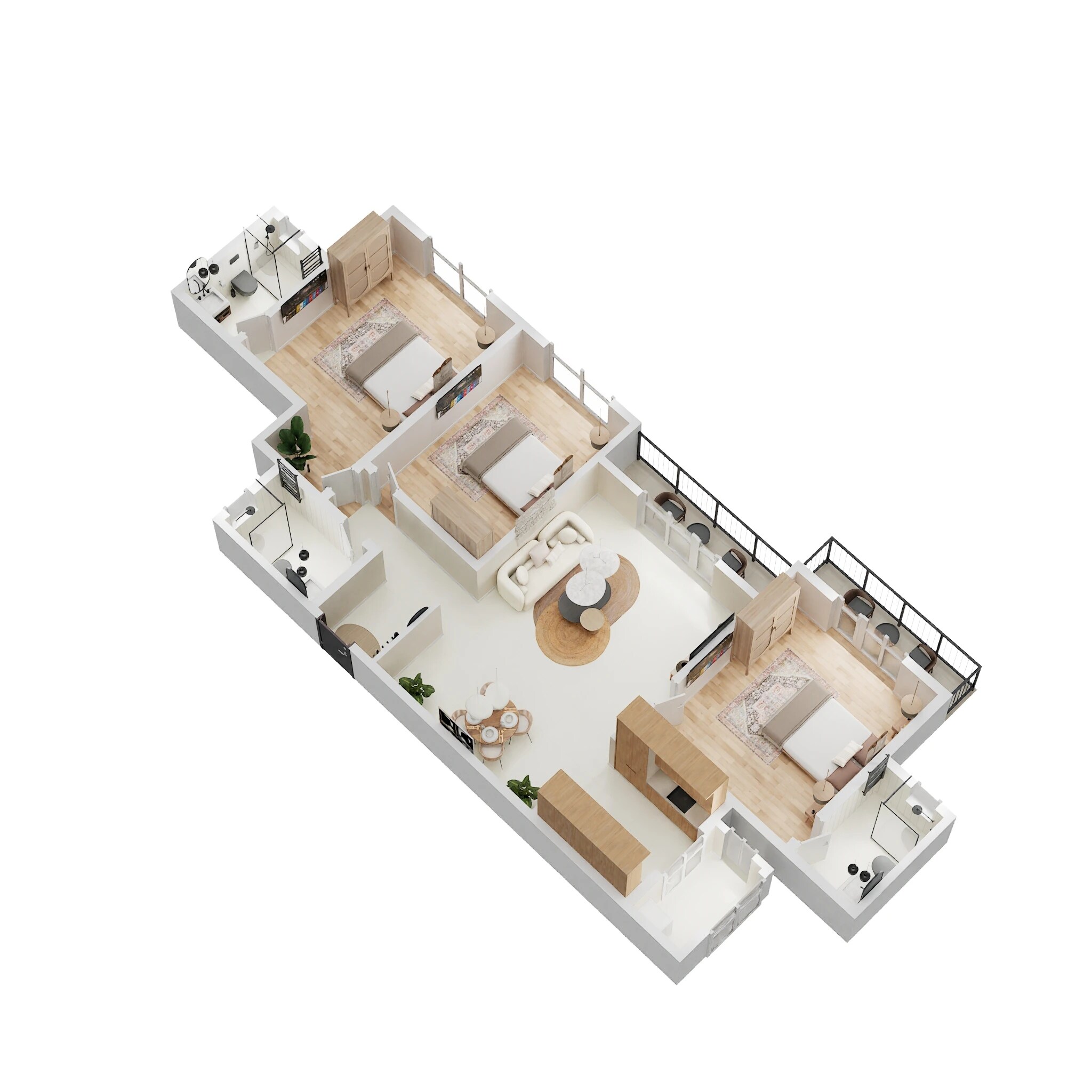 3 BHK 1701 Sq. Ft. Apartment