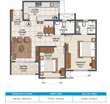  2 BHK Apartment at Brigade Buena Vista Phase II, Budigere – for Rent
