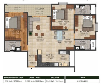  3 BHK Apartment at Brigade Cornerstone Utopia, Varthur – for Rent
