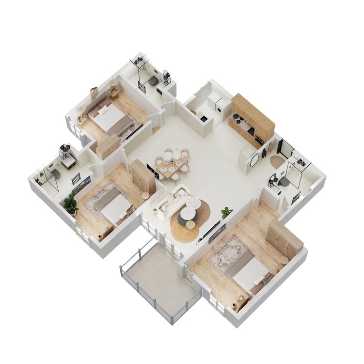 brigade cornerstone utopia apartment 3bhk 1207sqft101