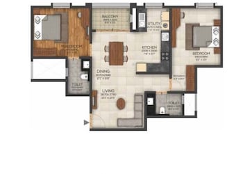 2 BHK Apartment at Brigade Cornerstone Utopia Tranquil Block, Varthur – for Sale