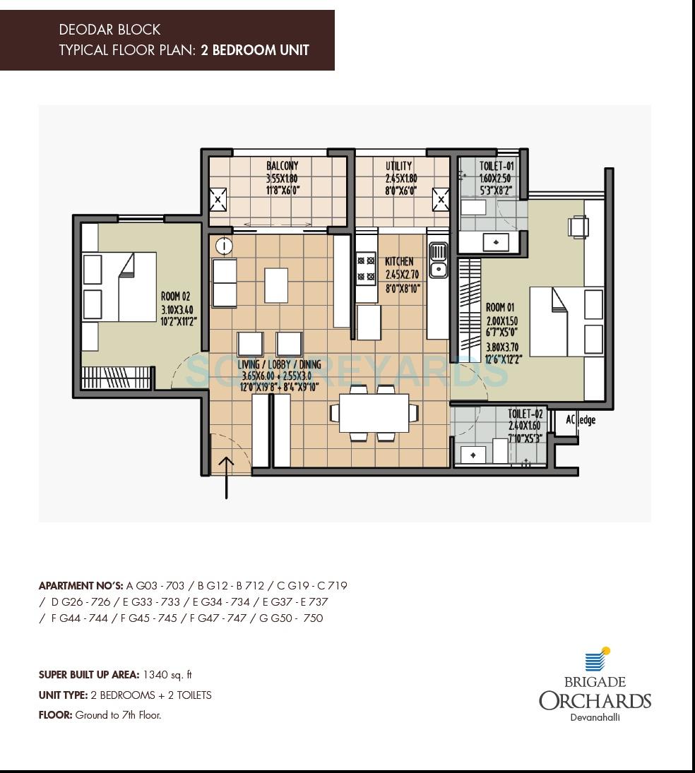 brigade deodar apartment 2bhk 1340sqft1
