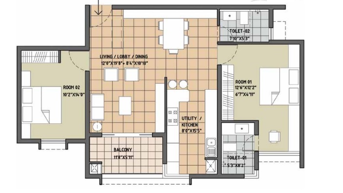 brigade deodar apartment 2bhk 1350sqft91
