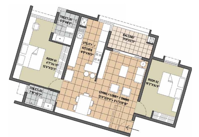 brigade deodar apartment 2bhk 1380sqft91