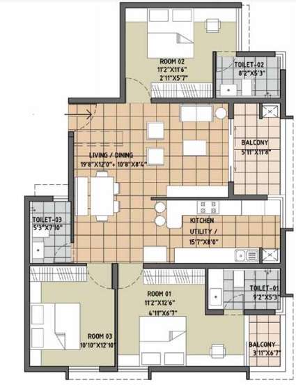 brigade deodar apartment 3bhk 1720sqft91