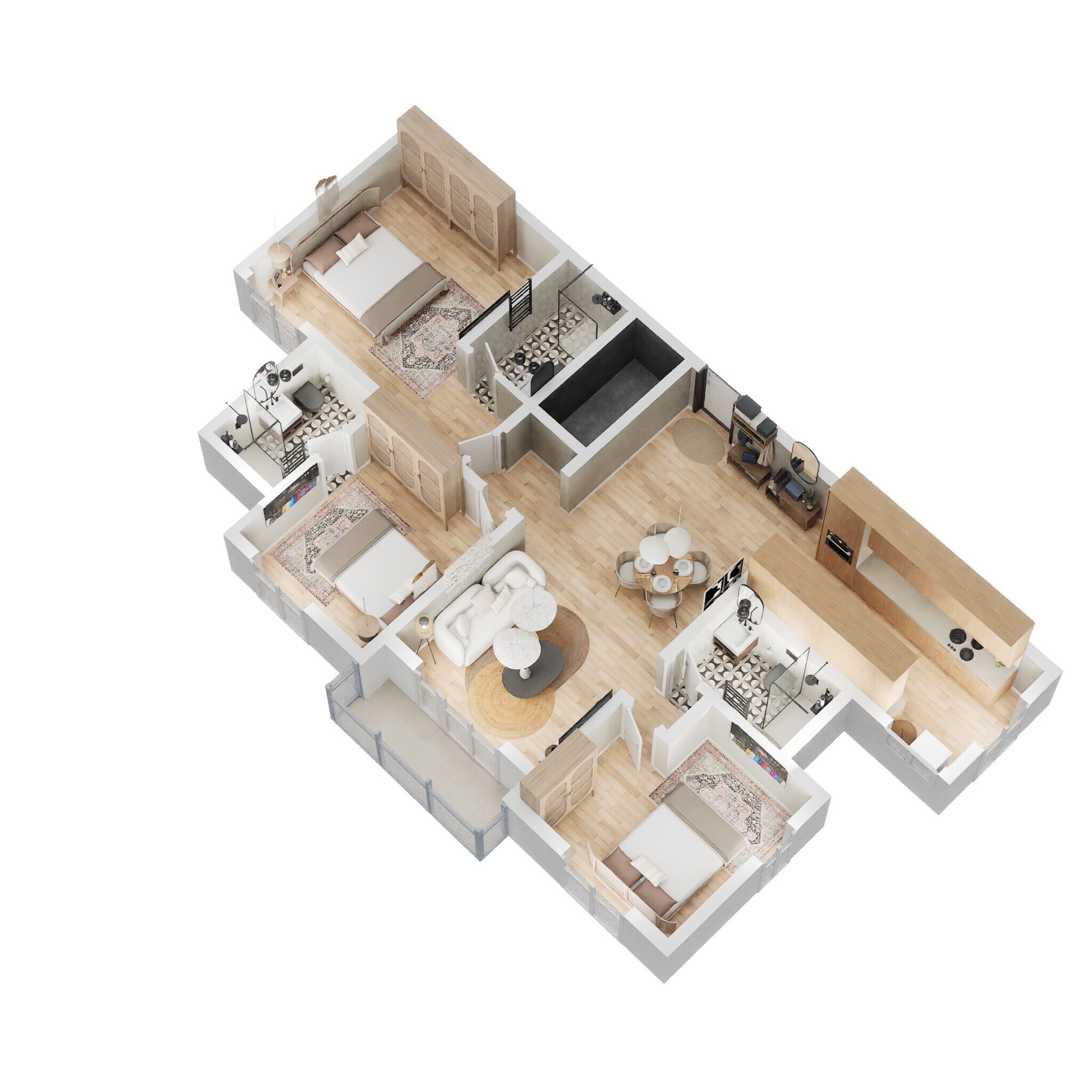 3 BHK 1561 Sq. Ft. Apartment