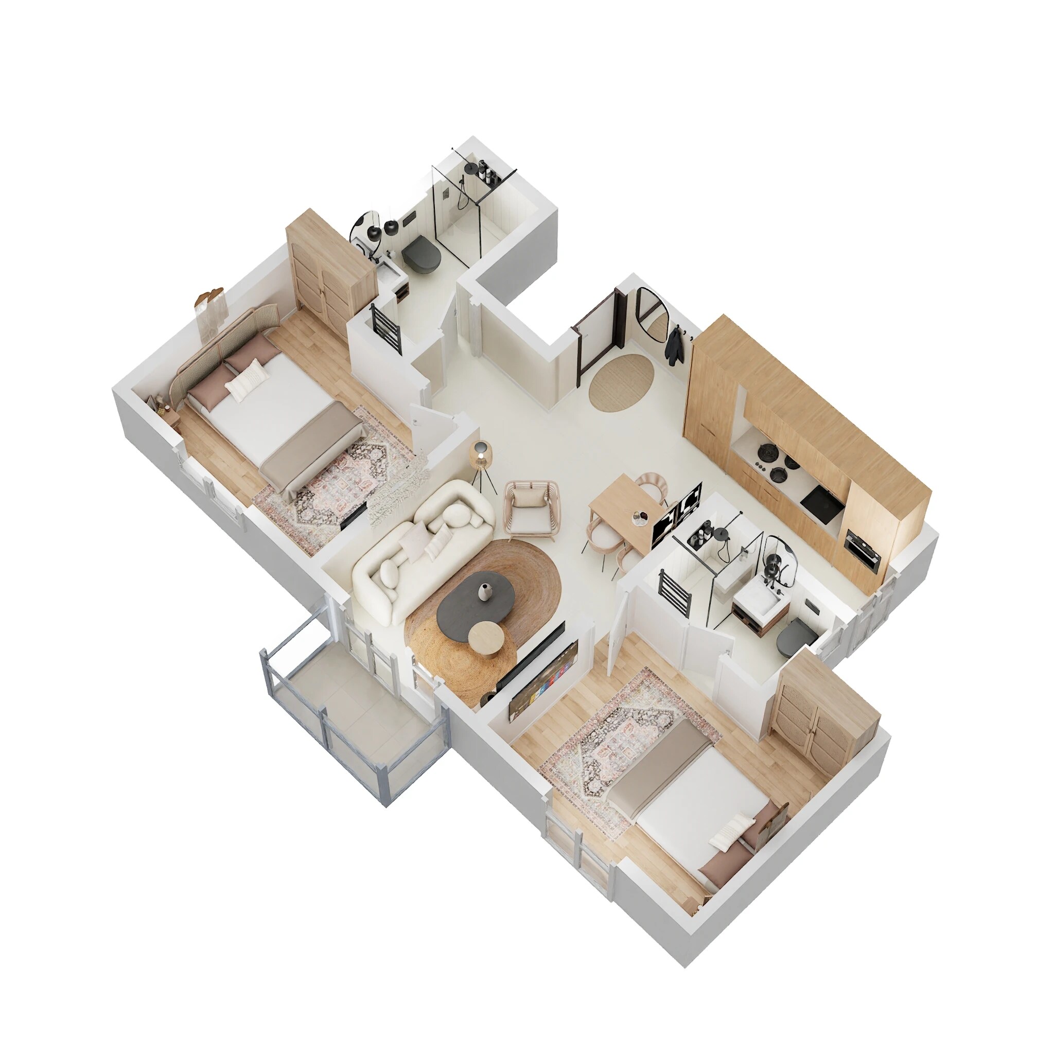 2 BHK 938 Sq. Ft. Apartment