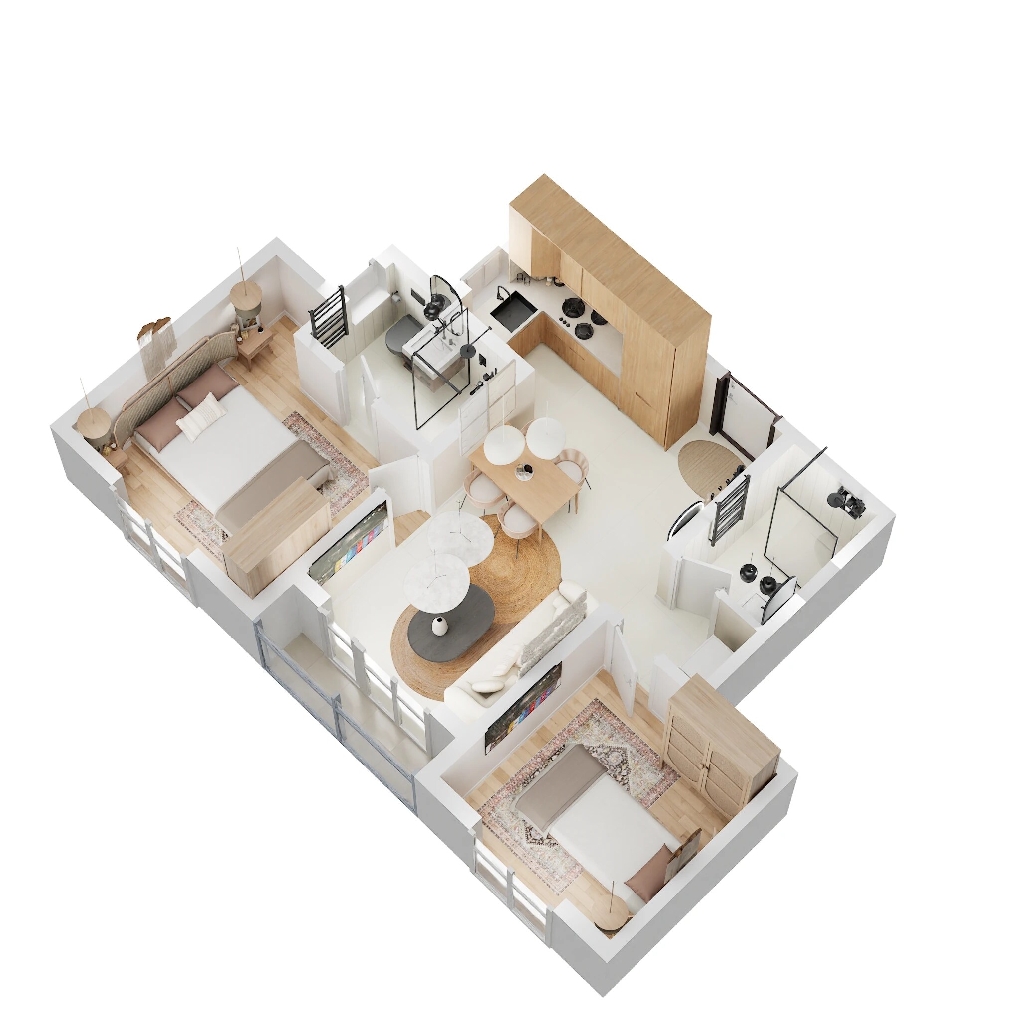 2 BHK 795 Sq. Ft. Apartment