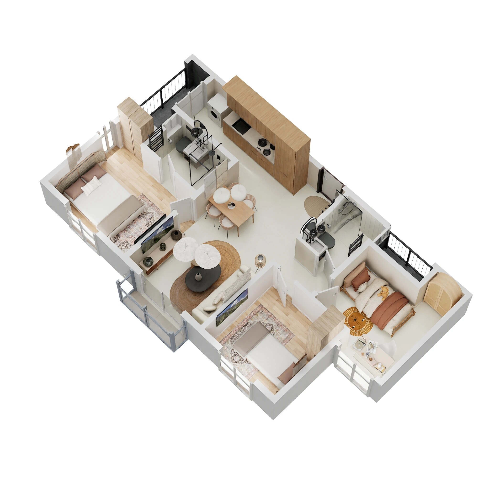 3 BHK 1561 Sq. Ft. Apartment