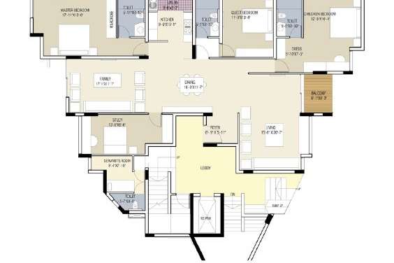 brigade gardenia annexe apartment 3bhk 2850sqft 20204826164850