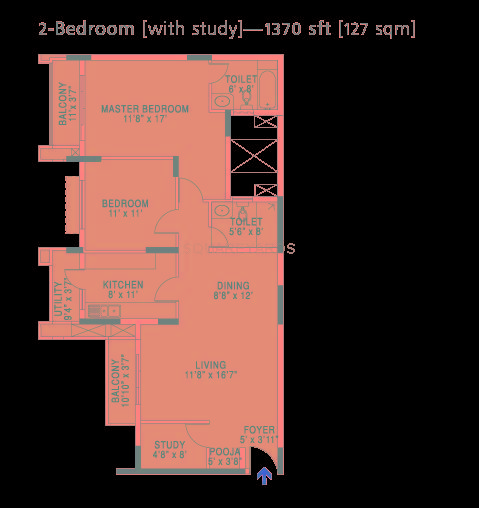 brigade gateway enclave apartment 2bhk 1370sqft1