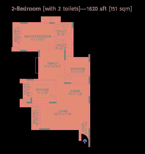 brigade gateway enclave apartment 2bhk 1620sqft1