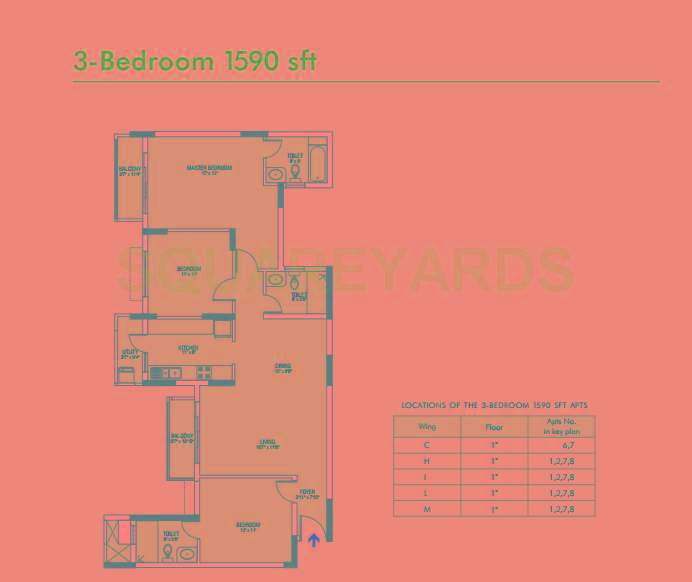 brigade gateway enclave apartment 3bhk 1590sqft1