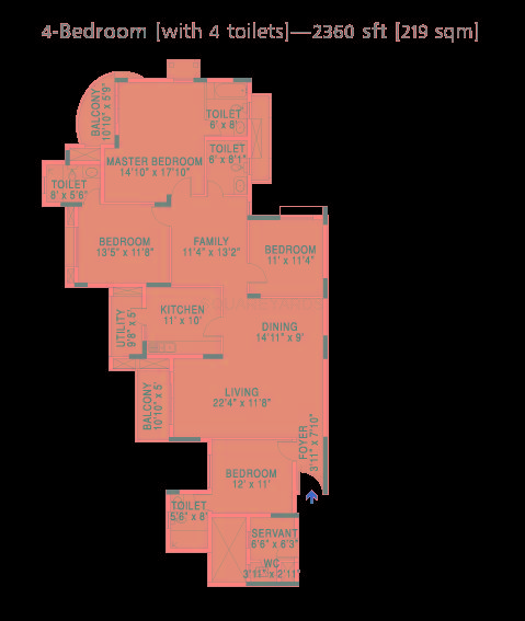 brigade gateway enclave apartment 4bhk 2360sqft1