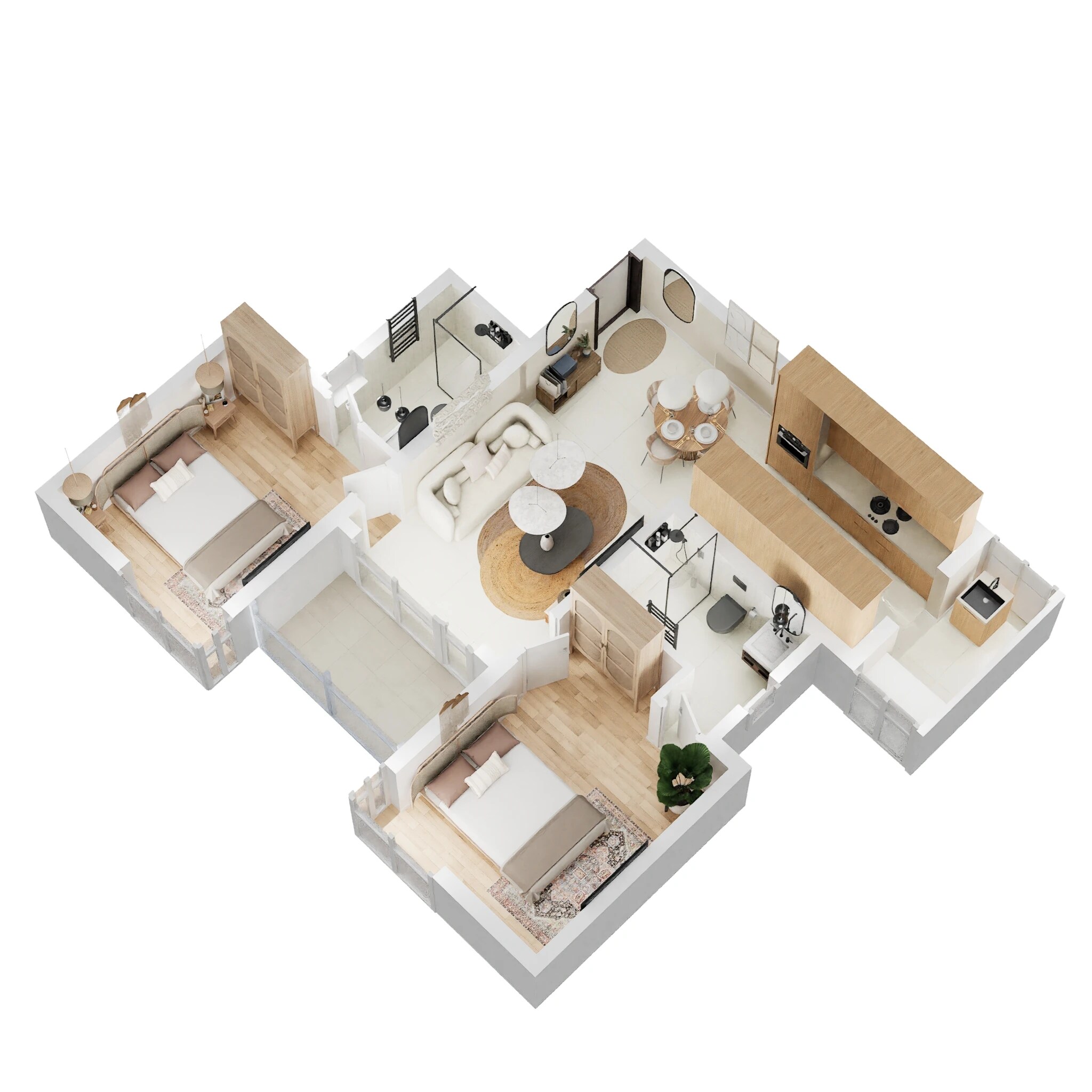 2 BHK 1064 Sq. Ft. Apartment