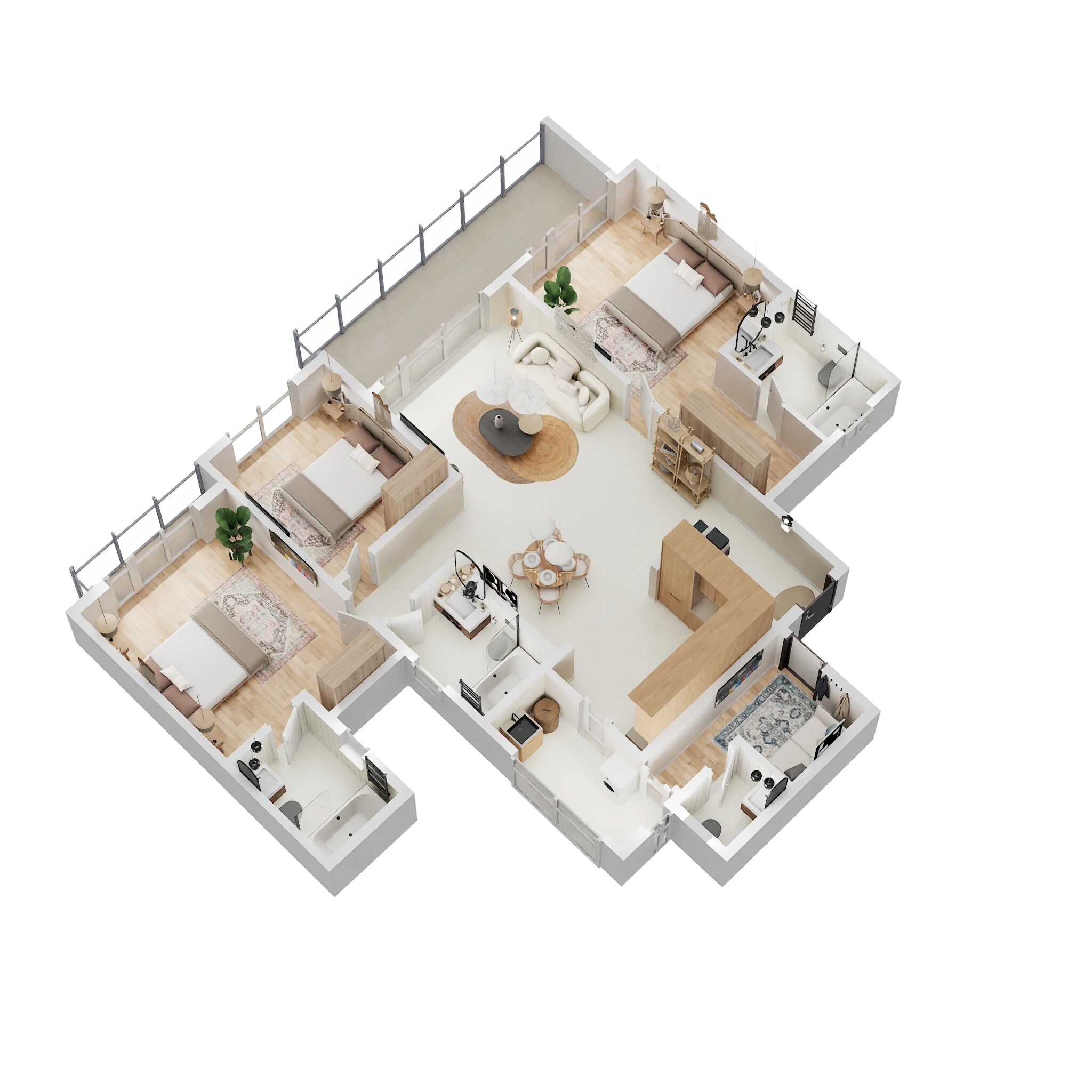 3 BHK 2145 Sq. Ft. Apartment