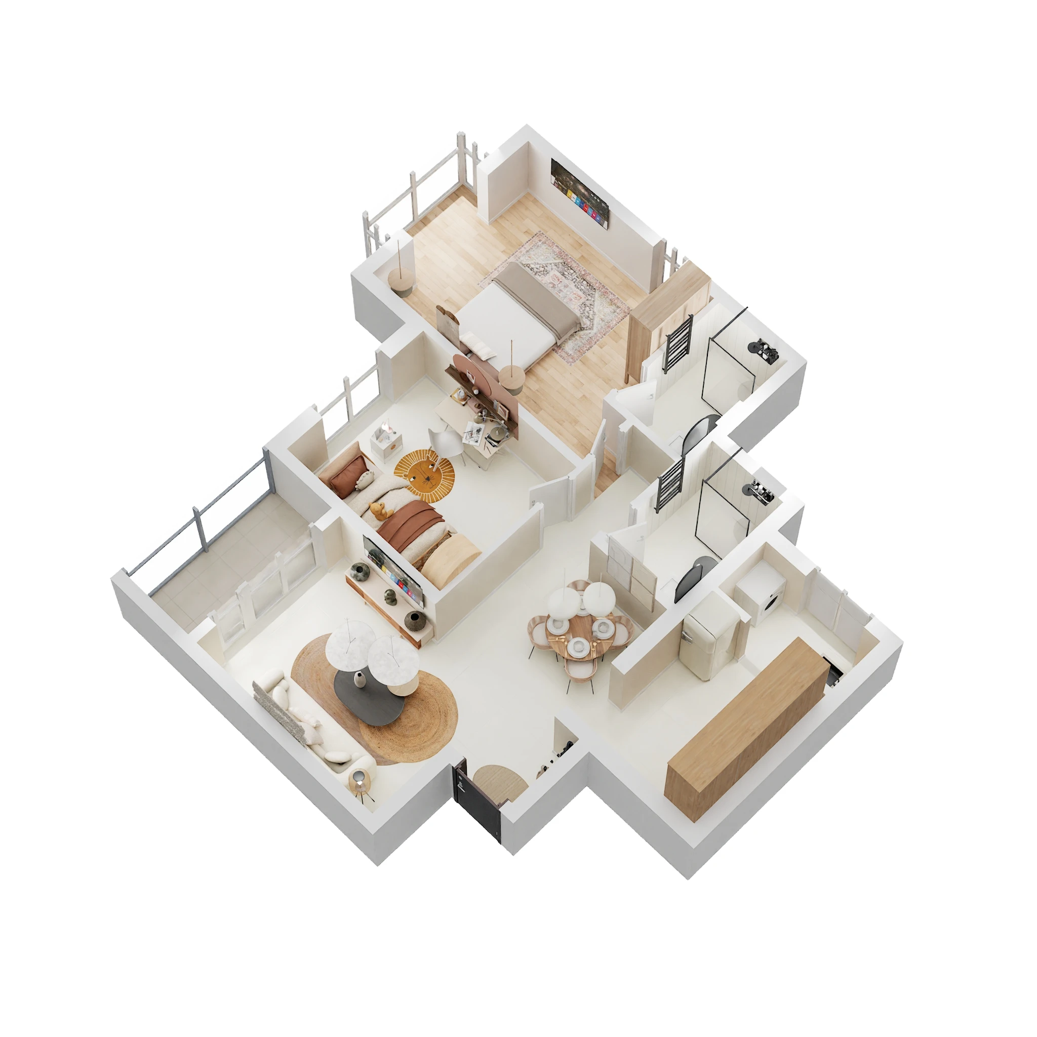 2 BHK 1150 Sq. Ft. Apartment in Brigade Laguna