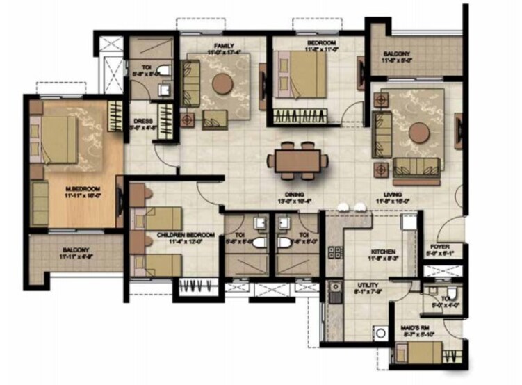 brigade lakefront apartment 3 bhk 2330sqft 20203827113827