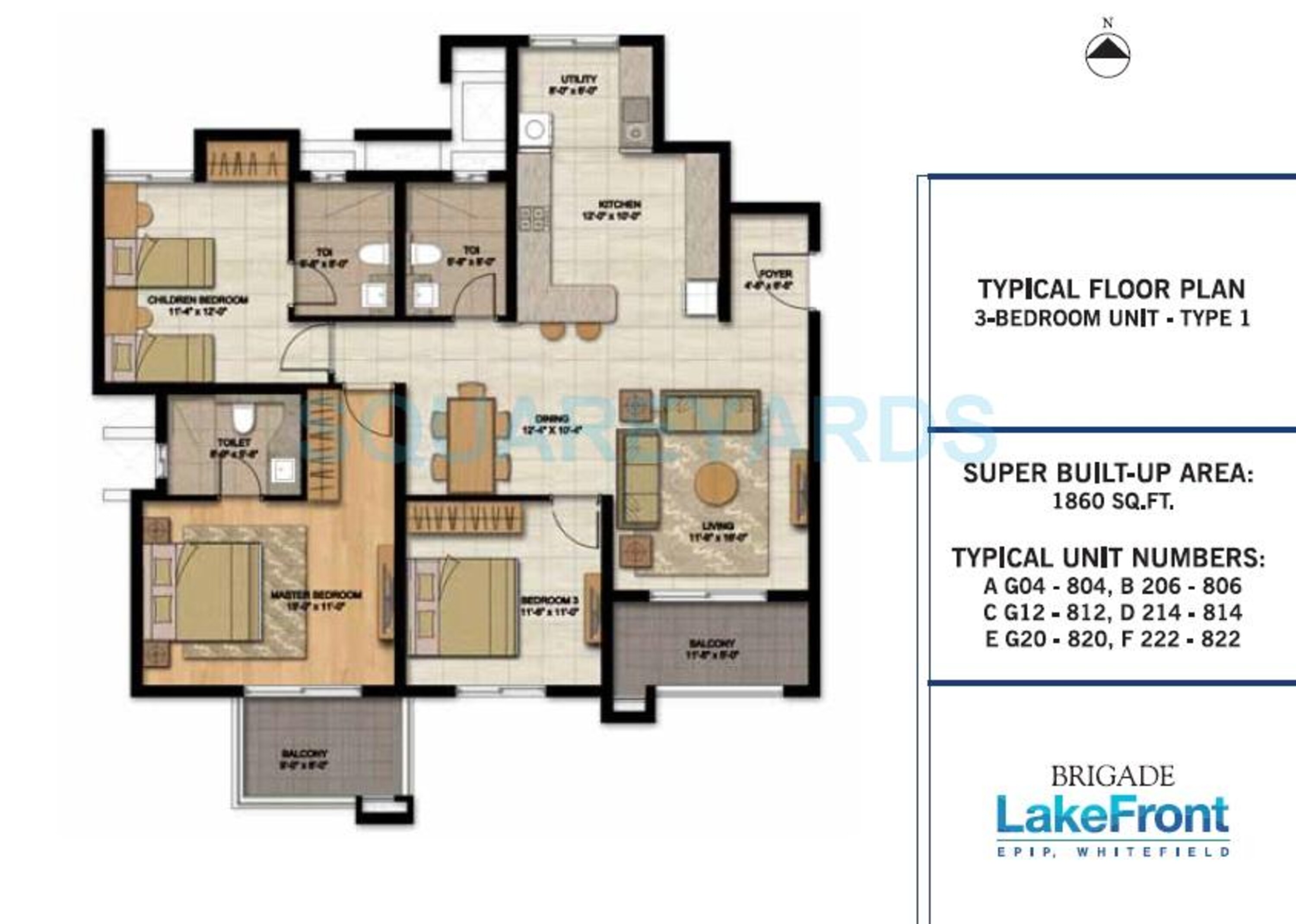 brigade lakefront apartment 3bhk 1860sqft1