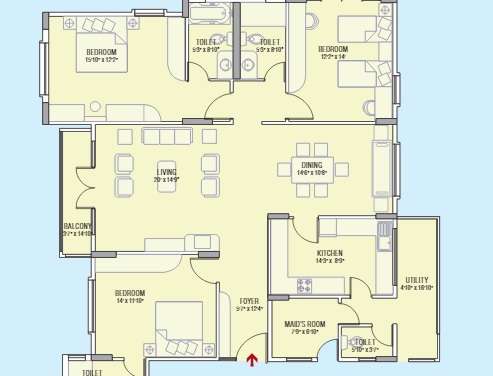 brigade lakeview apartment 3 bhk 2813sqft 20212305152303