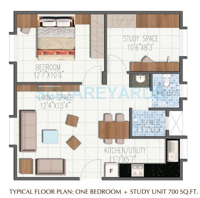 brigade meadows apartment 1bhk 700sqft1