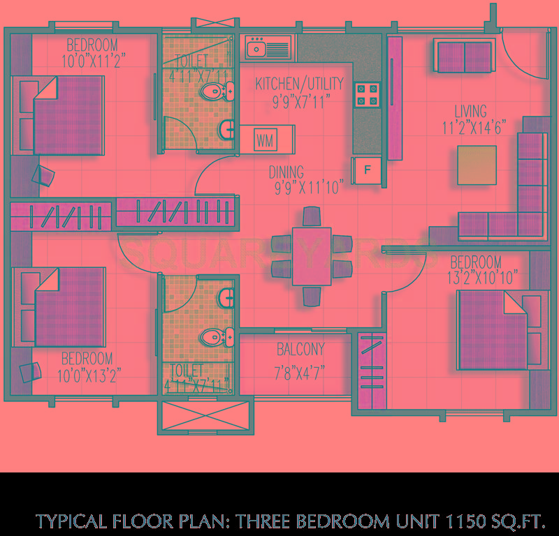 brigade meadows apartment 3bhk 1150sqft1
