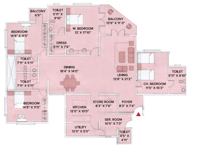brigade millennium jacaranda apartment 4 bhk 3000sqft 20215205165256