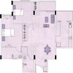 Brigade Millennium Mayflower 2 BHK Layout
