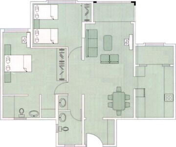  2 BHK Apartment at Brigade Millennium Mayflower, Jp Nagar – for Rent