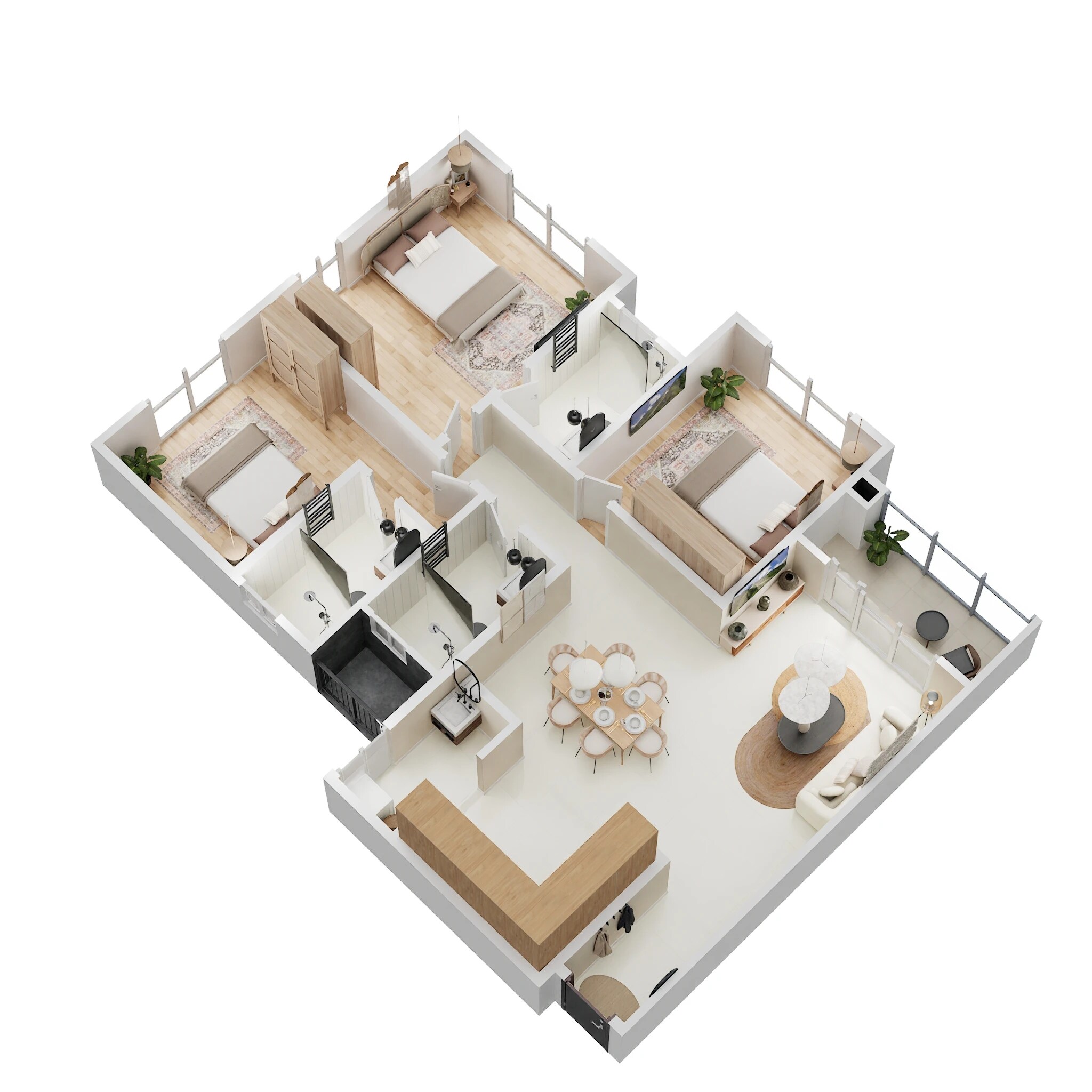 3 BHK 1587 Sq. Ft. Apartment