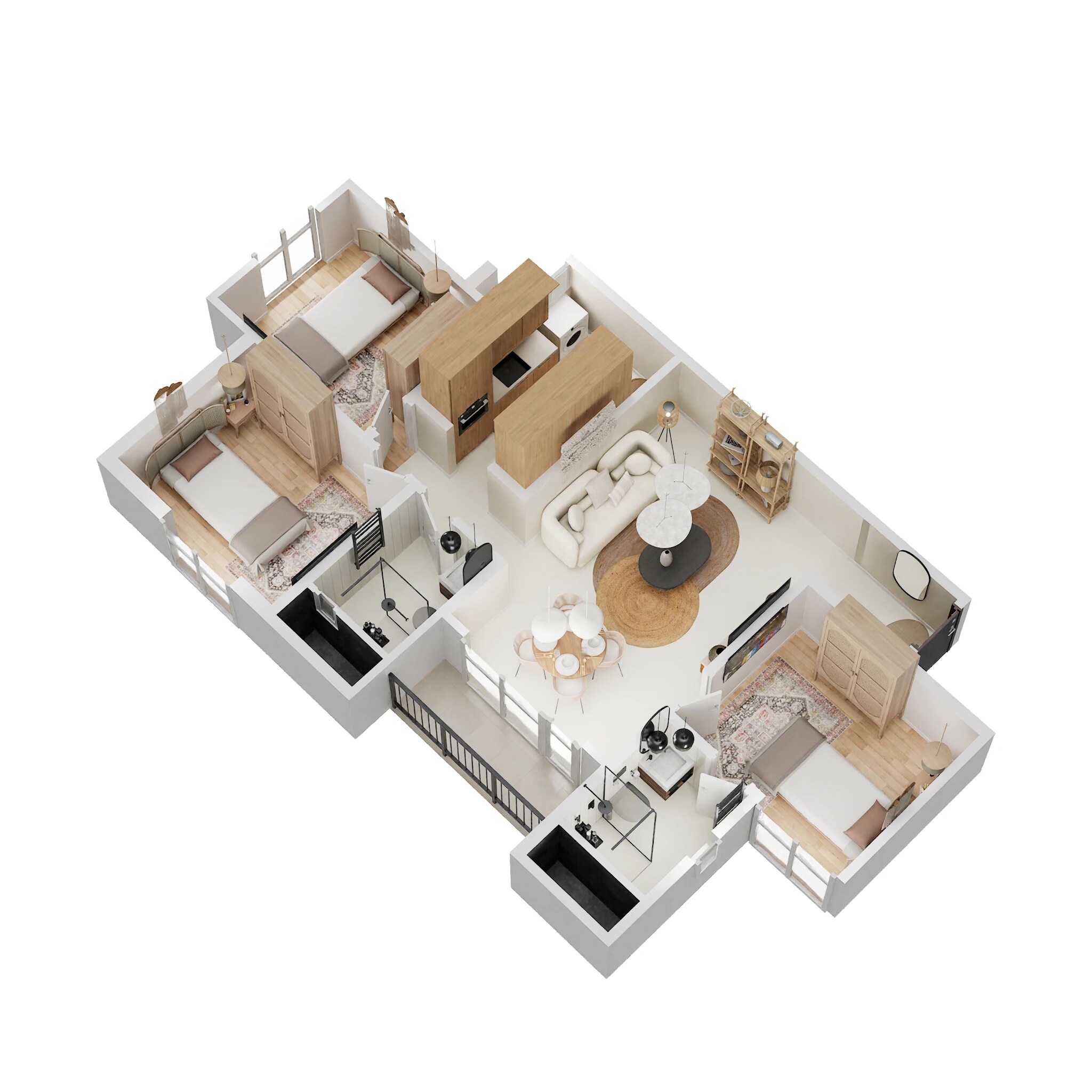 3 BHK 1360 Sq. Ft. Apartment