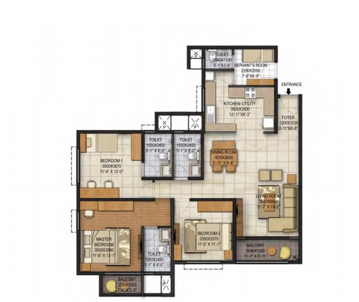 brigade panorama apartment 3bhk 1710sqft1