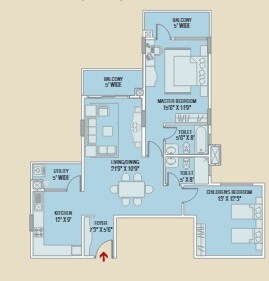 2 BHK 1420 Sq. Ft. Apartment