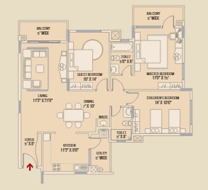 brigade paramount apartment 3 bhk 1640sqft 20213905103913