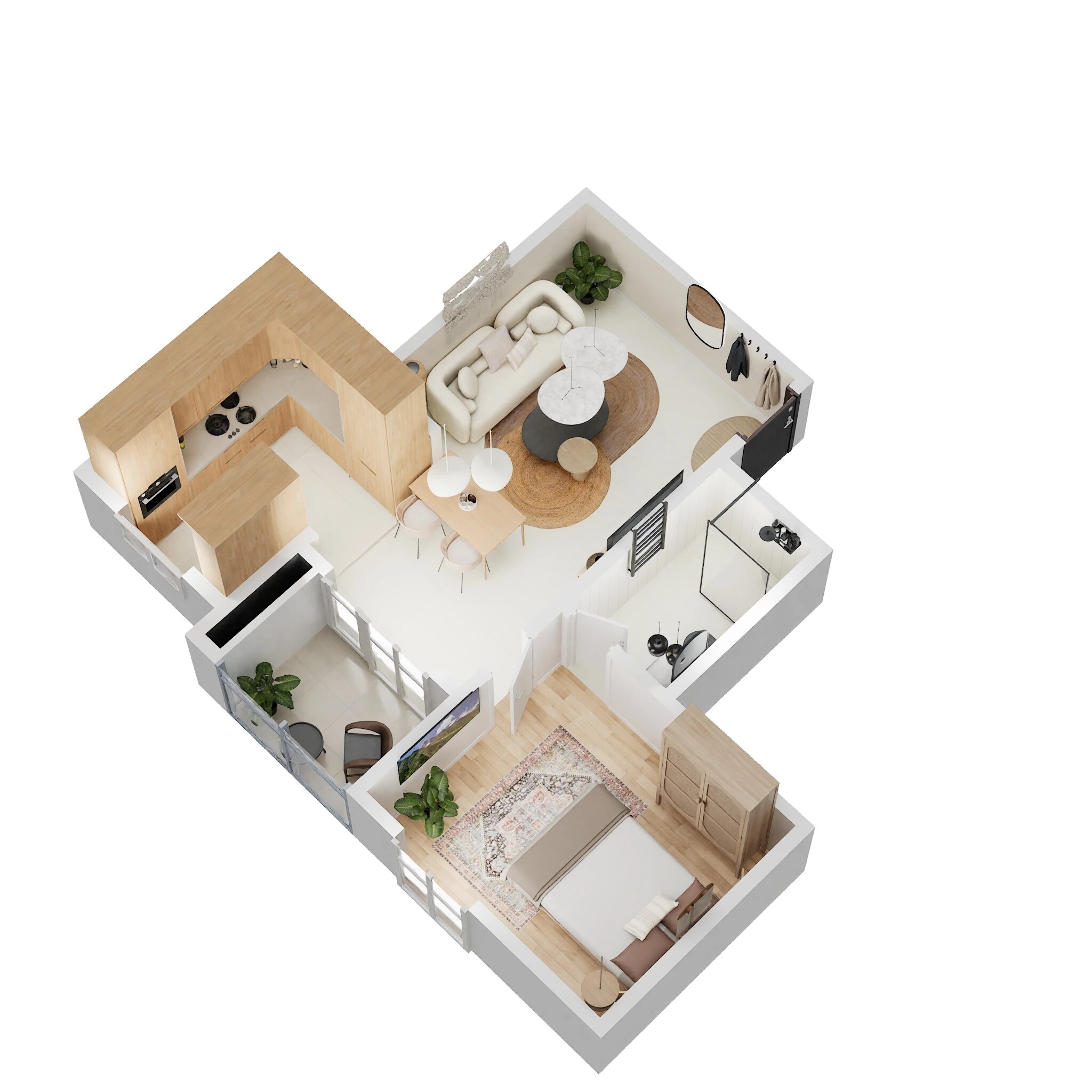 1 BHK 782 Sq. Ft. Apartment