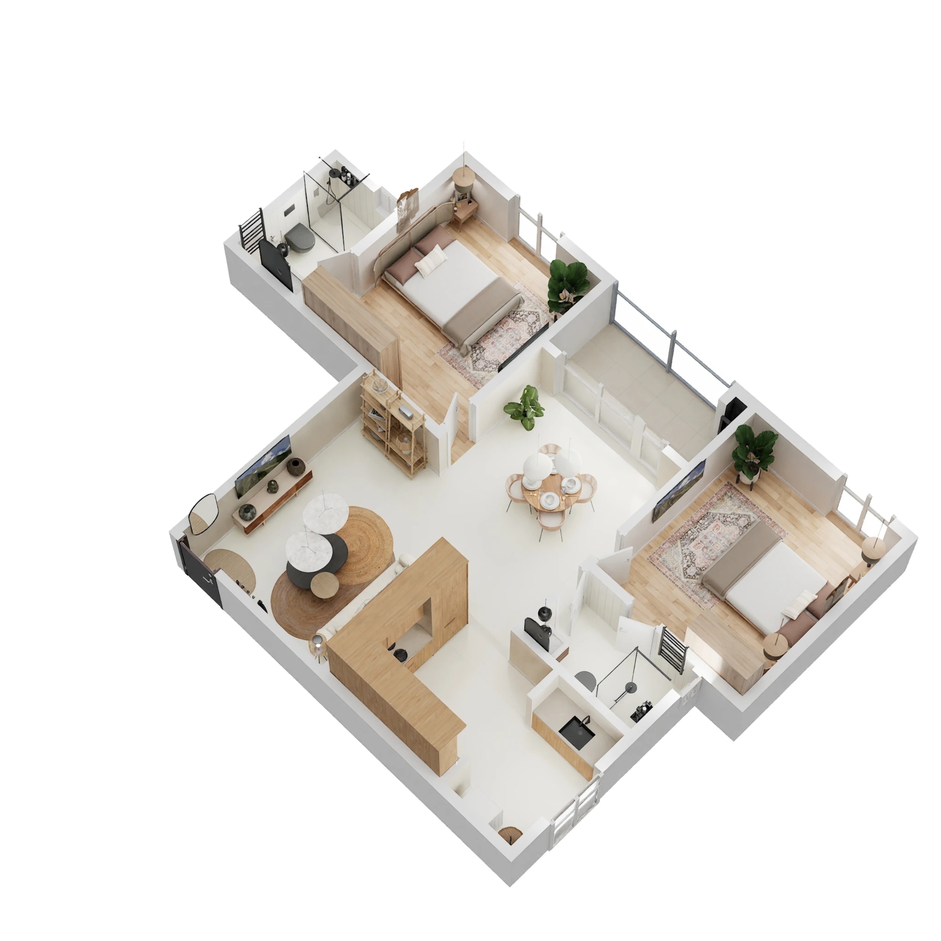 brigade utopia apartment 2bhk 803sqft 1 3d 1904