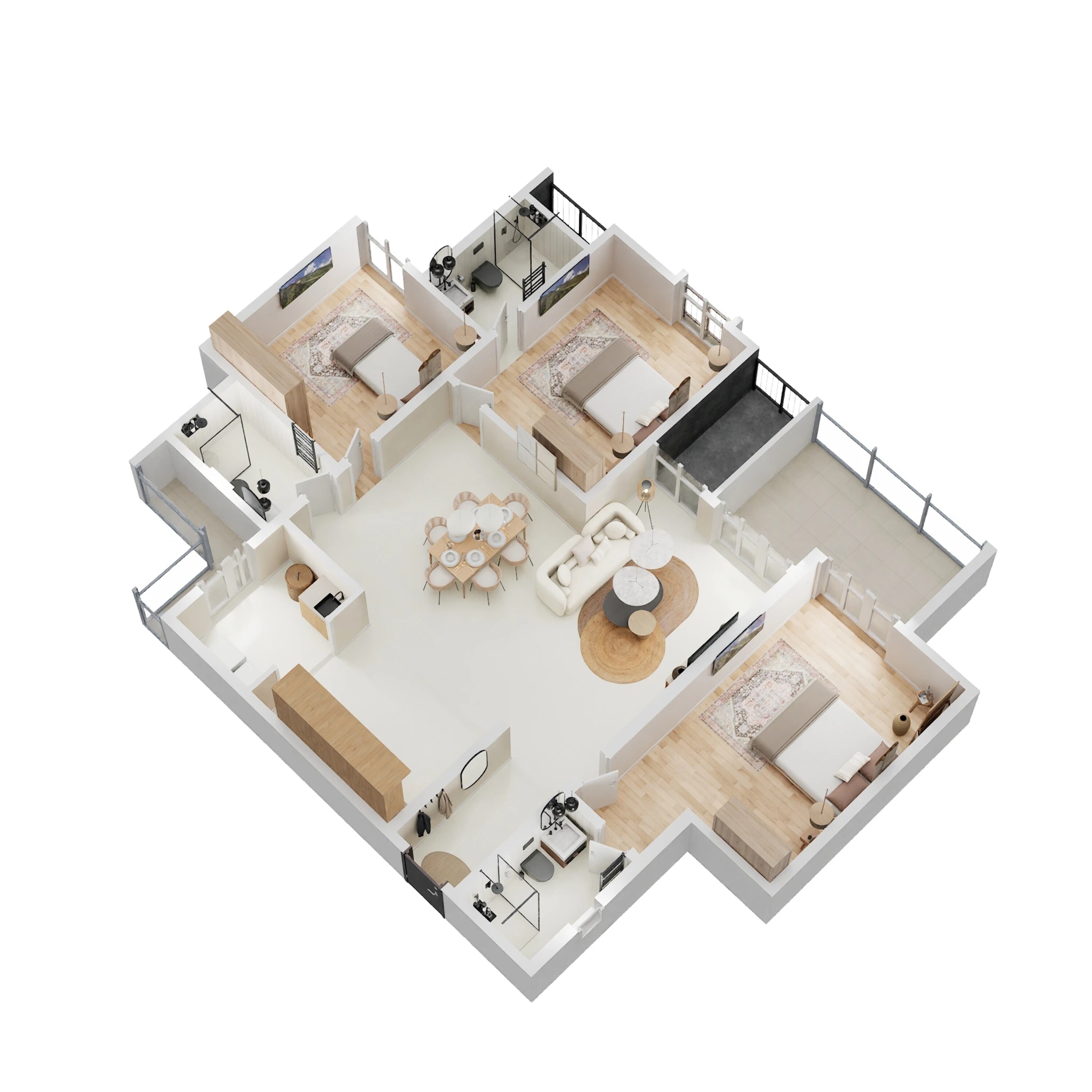 brigade utopia apartment 3bhk 1174sqft 1 3d 3759