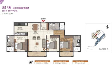  3 BHK Apartment at Brigade Valencia, Hosur Road – for Sale