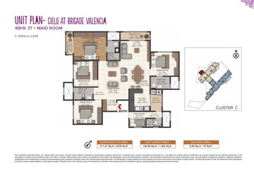  4 BHK Apartment at Brigade Valencia, Hosur Road – for Sale