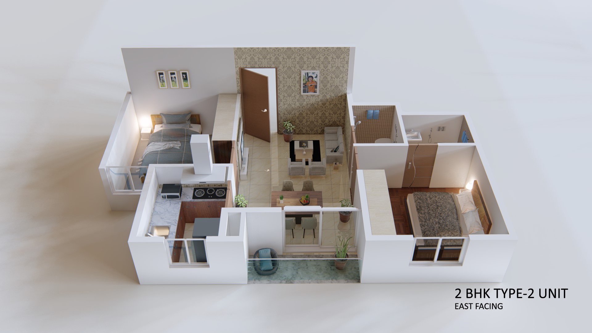 Bright Tulip 2 BHK Layout