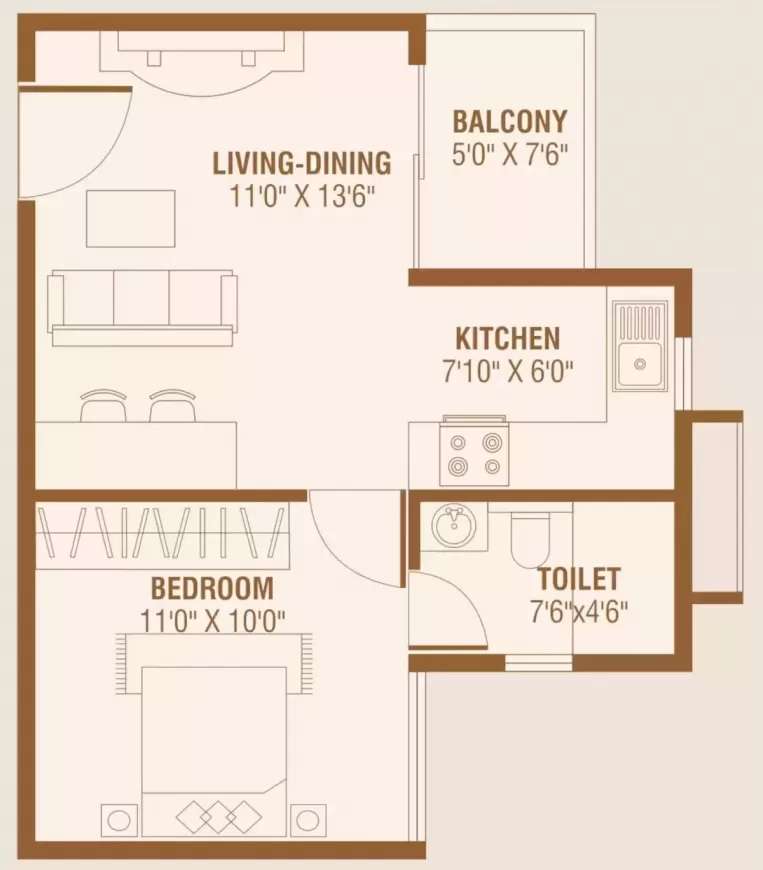 BRR Classic Floor Plans - KR Puram, Bangalore