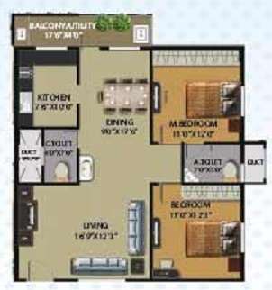 brundavan gardenia apartment 2 bhk 1160sqft 20214605174609