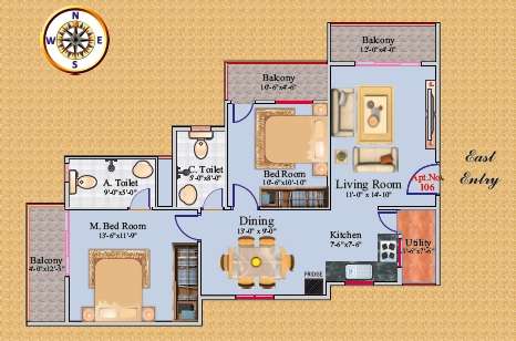 2 BHK 1195 Sq. Ft. Apartment in Buildwell Heights