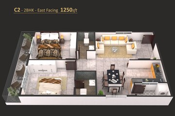  2 BHK Apartment at Candeur Landmark, Varthur – for Rent