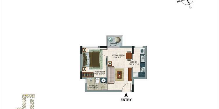 casa grand royce apartment 1 bhk 600sqft 20234609164623