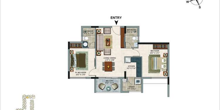 casa grand royce apartment 2 bhk 1062sqft 20235309165349