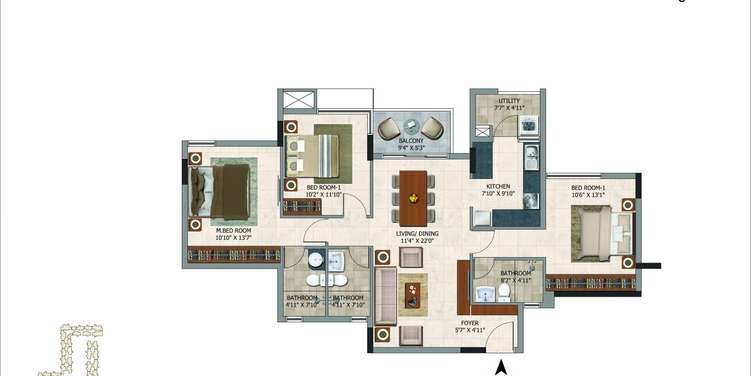 casa grand royce apartment 3 bhk 1498sqft 20235609165610