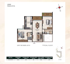 2 BHK 1336 Sq. Ft. Apartment in Casagrand Promenade